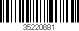 Código de barras (EAN, GTIN, SKU, ISBN): '35220681'