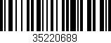 Código de barras (EAN, GTIN, SKU, ISBN): '35220689'