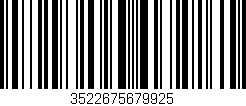 Código de barras (EAN, GTIN, SKU, ISBN): '3522675679925'