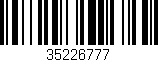 Código de barras (EAN, GTIN, SKU, ISBN): '35226777'