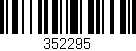 Código de barras (EAN, GTIN, SKU, ISBN): '352295'