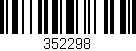 Código de barras (EAN, GTIN, SKU, ISBN): '352298'