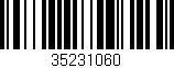 Código de barras (EAN, GTIN, SKU, ISBN): '35231060'
