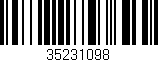 Código de barras (EAN, GTIN, SKU, ISBN): '35231098'