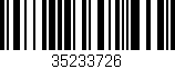 Código de barras (EAN, GTIN, SKU, ISBN): '35233726'