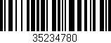 Código de barras (EAN, GTIN, SKU, ISBN): '35234780'