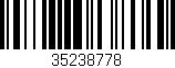 Código de barras (EAN, GTIN, SKU, ISBN): '35238778'