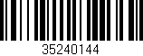 Código de barras (EAN, GTIN, SKU, ISBN): '35240144'