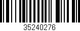 Código de barras (EAN, GTIN, SKU, ISBN): '35240276'