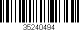 Código de barras (EAN, GTIN, SKU, ISBN): '35240494'