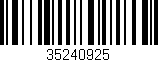 Código de barras (EAN, GTIN, SKU, ISBN): '35240925'