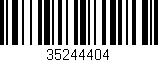 Código de barras (EAN, GTIN, SKU, ISBN): '35244404'