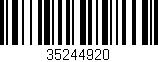 Código de barras (EAN, GTIN, SKU, ISBN): '35244920'