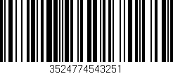 Código de barras (EAN, GTIN, SKU, ISBN): '3524774543251'