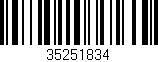 Código de barras (EAN, GTIN, SKU, ISBN): '35251834'