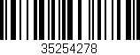 Código de barras (EAN, GTIN, SKU, ISBN): '35254278'