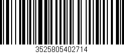 Código de barras (EAN, GTIN, SKU, ISBN): '3525805402714'