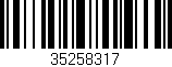 Código de barras (EAN, GTIN, SKU, ISBN): '35258317'