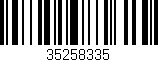 Código de barras (EAN, GTIN, SKU, ISBN): '35258335'