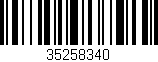 Código de barras (EAN, GTIN, SKU, ISBN): '35258340'