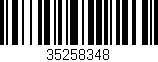 Código de barras (EAN, GTIN, SKU, ISBN): '35258348'