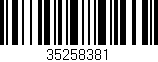 Código de barras (EAN, GTIN, SKU, ISBN): '35258381'