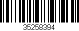 Código de barras (EAN, GTIN, SKU, ISBN): '35258394'