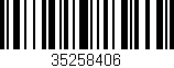 Código de barras (EAN, GTIN, SKU, ISBN): '35258406'