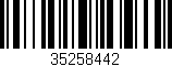 Código de barras (EAN, GTIN, SKU, ISBN): '35258442'