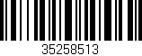 Código de barras (EAN, GTIN, SKU, ISBN): '35258513'