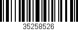 Código de barras (EAN, GTIN, SKU, ISBN): '35258526'
