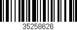 Código de barras (EAN, GTIN, SKU, ISBN): '35258626'