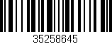 Código de barras (EAN, GTIN, SKU, ISBN): '35258645'