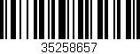 Código de barras (EAN, GTIN, SKU, ISBN): '35258657'