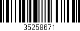 Código de barras (EAN, GTIN, SKU, ISBN): '35258671'