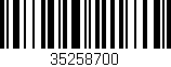 Código de barras (EAN, GTIN, SKU, ISBN): '35258700'
