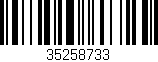 Código de barras (EAN, GTIN, SKU, ISBN): '35258733'