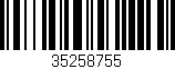 Código de barras (EAN, GTIN, SKU, ISBN): '35258755'