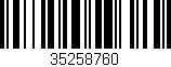 Código de barras (EAN, GTIN, SKU, ISBN): '35258760'