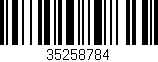 Código de barras (EAN, GTIN, SKU, ISBN): '35258784'