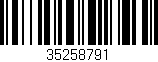 Código de barras (EAN, GTIN, SKU, ISBN): '35258791'