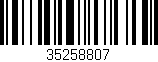 Código de barras (EAN, GTIN, SKU, ISBN): '35258807'