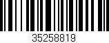 Código de barras (EAN, GTIN, SKU, ISBN): '35258819'