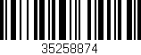 Código de barras (EAN, GTIN, SKU, ISBN): '35258874'