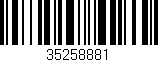 Código de barras (EAN, GTIN, SKU, ISBN): '35258881'