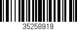 Código de barras (EAN, GTIN, SKU, ISBN): '35258919'