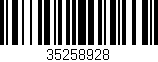Código de barras (EAN, GTIN, SKU, ISBN): '35258928'