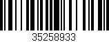Código de barras (EAN, GTIN, SKU, ISBN): '35258933'