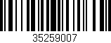 Código de barras (EAN, GTIN, SKU, ISBN): '35259007'
