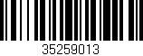 Código de barras (EAN, GTIN, SKU, ISBN): '35259013'